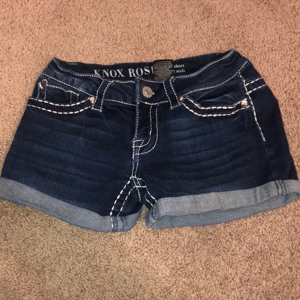 Dark jean shorts